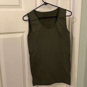 Classic Olive Sleeveless Tank Top